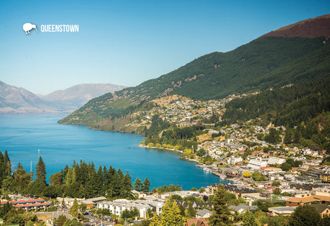 SQT838 - Queenstown Bay - Small Postcard - Postcards NZ Ltd