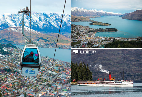 SQT804 - Queenstown from the Air - Small Postcard