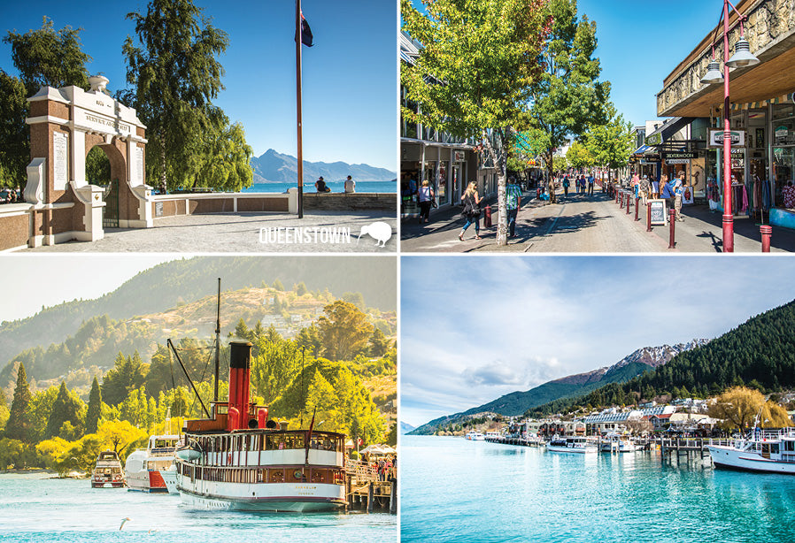 SQT857 - Downtown Queenstown - Small Postcard