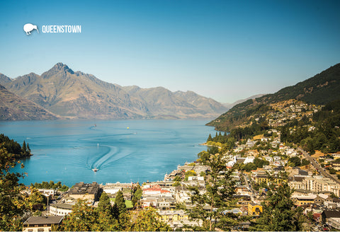 SQT809 - Queenstown From Chalet - Small Postcard