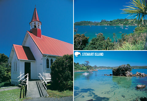 SSO17 - Halfmoon Bay, Stewart Island - Small Postcard