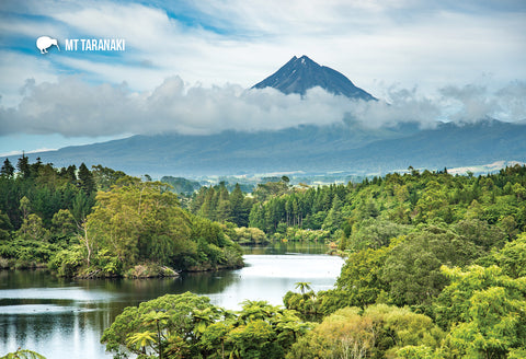 STA919 - Mt Egmont & Mangamahoe - Small Postcard - Postcards NZ Ltd