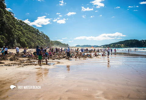 SWA4 - Hot Water Beach, Coromandel - Small Postcard - Postcards NZ Ltd