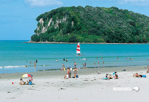 SWA546 - Whangamata - Small Postcard - Postcards NZ Ltd