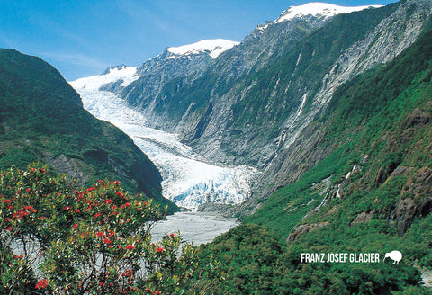 SWE1027 - Franz Josef - Small Postcard - Postcards NZ Ltd