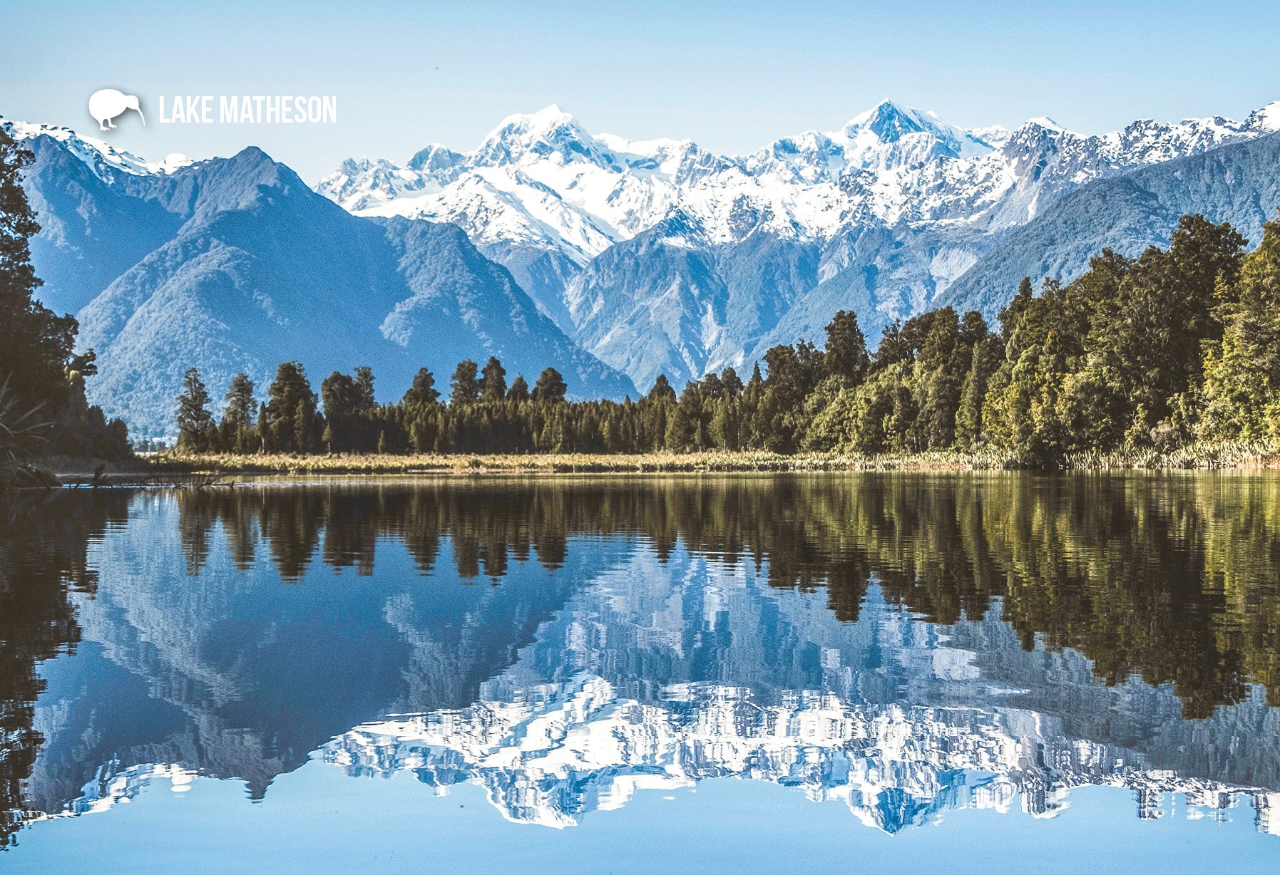 SWE1039 - Lake Matheson - Small Postcard
