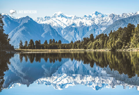 SWE1039 - Lake Matheson - Small Postcard - Postcards NZ Ltd