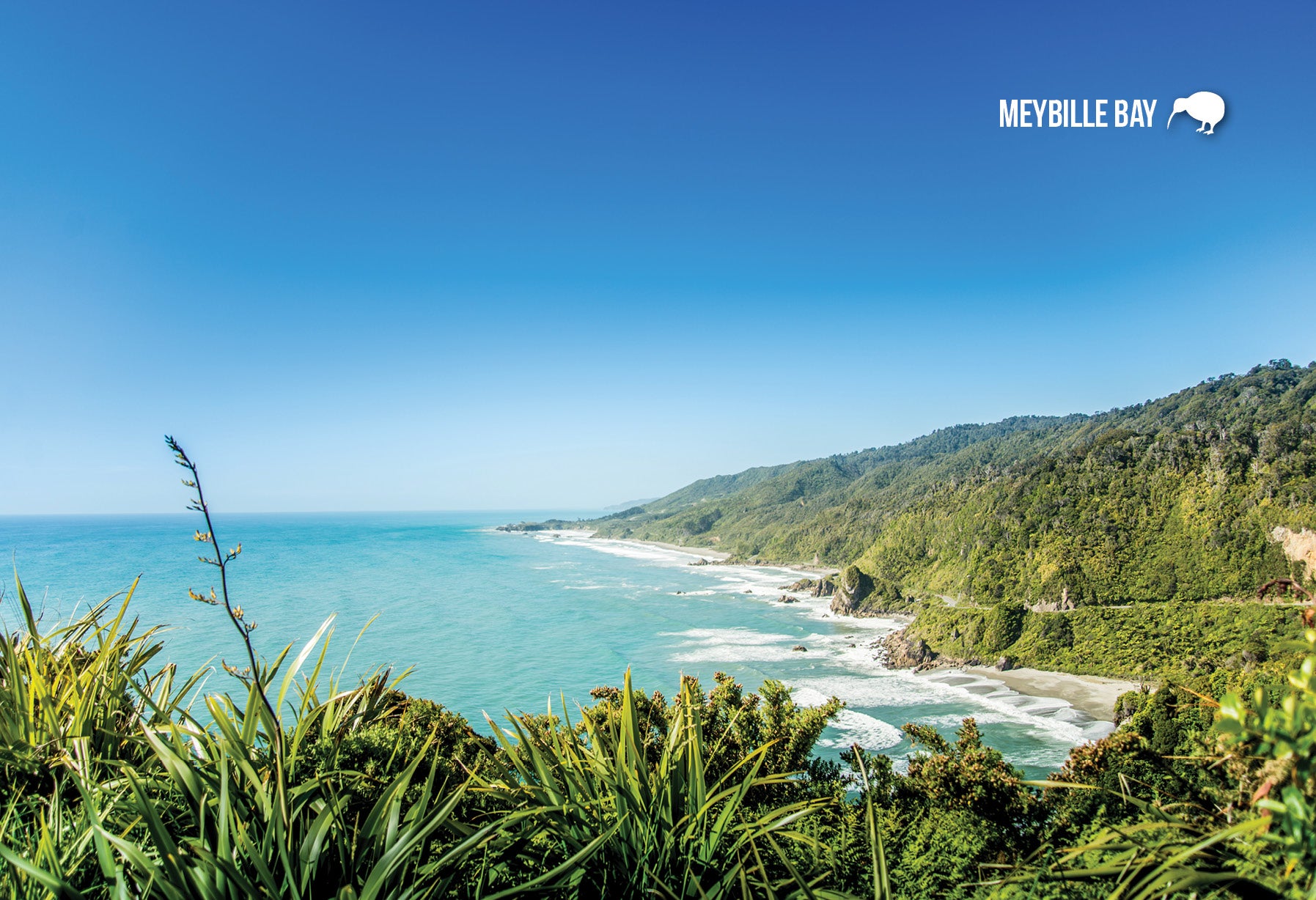 SWE1075 - Meybille Bay, Greymouth - Small Postcard