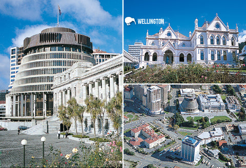 LWG190 - Wellington - Oriental Bay - Large Postcard