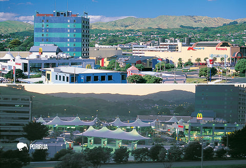 SWG1015 - Porirua City Centre - Small Postcard - Postcards NZ Ltd