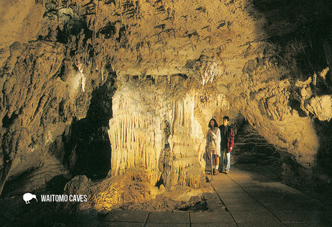 SWC941 - Alabaster Column, Aranui Cave - Small Postcard