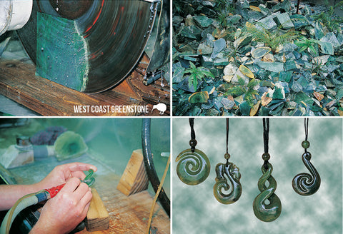 SWE1046 - West Coast Greenstone - Small Postcard - Postcards NZ Ltd