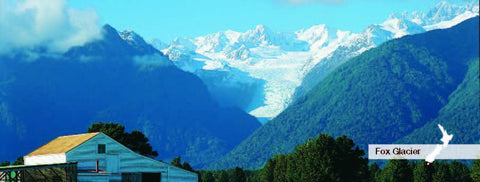 MPWE515 - Fox Glacier - Panoramic Magnet - Postcards NZ Ltd