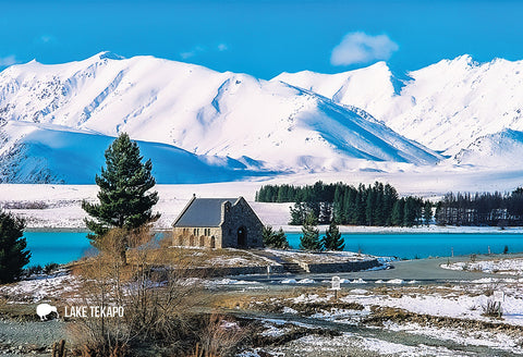 SMC344 - Mt Cook, Hooker Valley, Sealy Tarn - Small Postcar