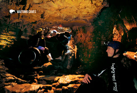 LWC157 - Limestone Straws Ruakuri Cave - Large Postcard