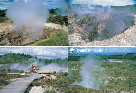 SRO892 - Craters Of The Moon, Wairakei - Small Postcard - Postcards NZ Ltd