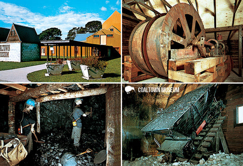 SWE1090 - Coaltown Museum - Small Postcard - Postcards NZ Ltd