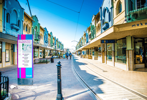 SCA296 - New Regent St Christchurch - Small Postcard - Postcards NZ Ltd