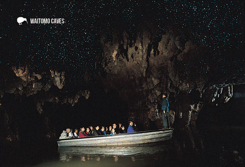 SWC14 - Glow-Worm Grotto Waitomo Caves- Small Postcard - Postcards NZ Ltd