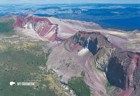 SRO213 - Crater, Mt Tarawera - Small Postcard - Postcards NZ Ltd