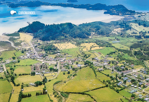 SWA542 - Coromandel Township - Small Postcard - Postcards NZ Ltd