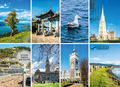 LDN051 - Dunedin 8 View Multi - Large Postcard - Postcards NZ Ltd