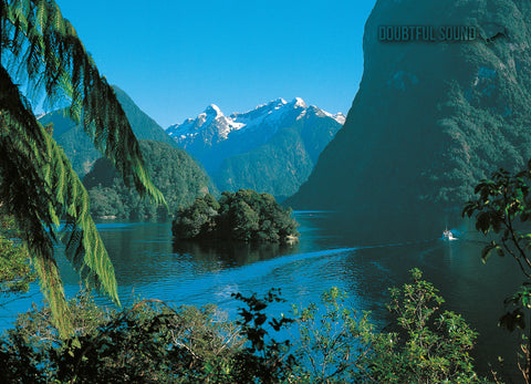 LGI084 - New Zealand Map - Large Postcard