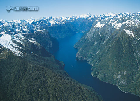 LFI060 - Milford Sound Aerial - Large Postcard - Postcards NZ Ltd