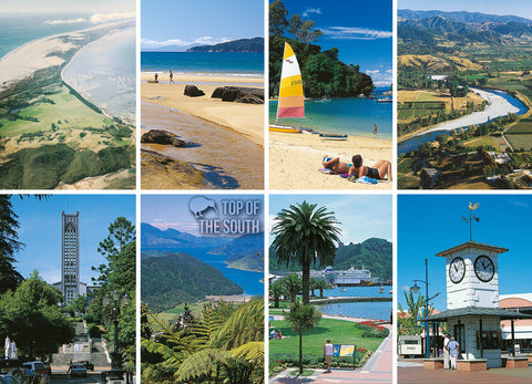 LNS119 - Top Of The South - Large Postcard - Postcards NZ Ltd