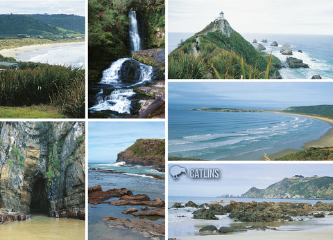 LOT121 - Catlins Multi - Large Postcard - Postcards NZ Ltd