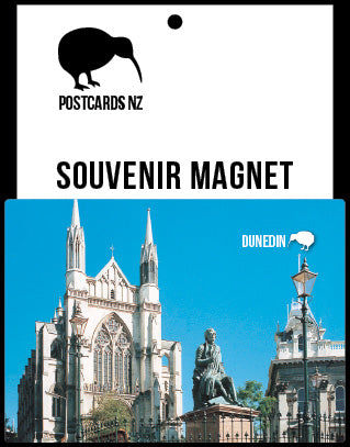 MDN082 - St Pauls Cathedral & Robbie Burns Statue - Magnet - Postcards NZ Ltd