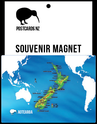 MGI096 - Map Of New Zealand - Magnet - Postcards NZ Ltd