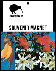 MGI106 - NZ Wild Flowers - Magnet - Postcards NZ Ltd