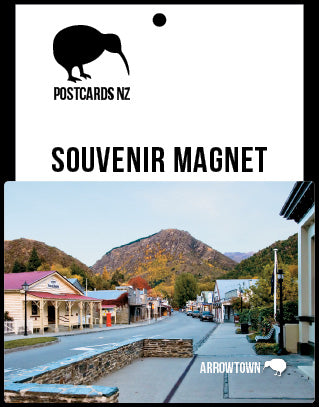MQT205 - Arrowtown -  Street view - Magnet - Postcards NZ Ltd