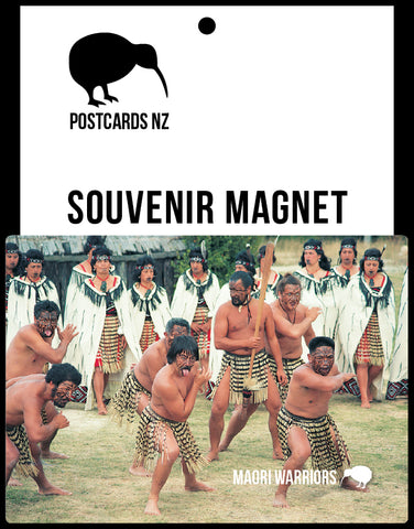 MRO207 - Maori Warriors - Magnet - Postcards NZ Ltd