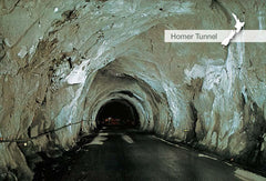 SFI30 - Inside Homer Tunnel - Small Postcard - Postcards NZ Ltd
