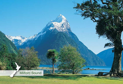SFI42 - Mitre Peak, Milford Sound - Small Postcard - Postcards NZ Ltd