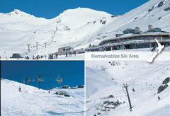 SQT849 - Remarkables Ski Area - Small Postcard - Postcards NZ Ltd