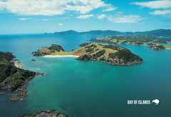 SBI159 - Aerial View Of The Bay Of Islands - Small Postcard - Postcards NZ Ltd