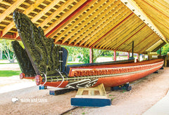 SBI177 - Maori War Canoe - Small Postcard - Postcards NZ Ltd