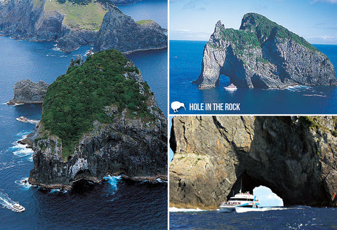 SBI186 - Hole In The Rock - Small Postcard - Postcards NZ Ltd