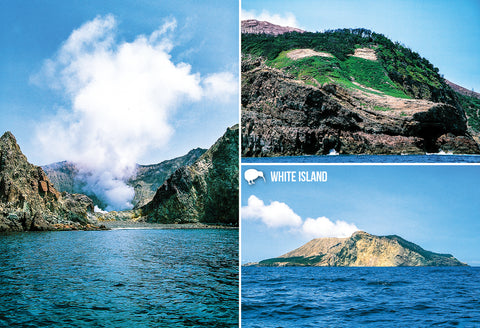 SBP201 - White Island Multi - Small Postcard - Postcards NZ Ltd