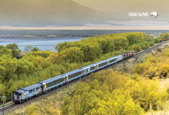 SCA266 - Tranz Alpine train  - Small Postcard - Postcards NZ Ltd