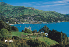 SCA304 - Akaroa From Lookout - Small Postcard - Postcards NZ Ltd