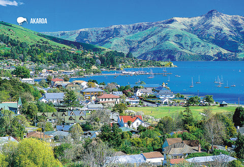 SCA306 - Akaroa - Small Postcard - Postcards NZ Ltd