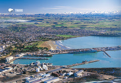 SCA414 - Aerial Timaru - Small Postcard - Postcards NZ Ltd