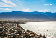 SCA629 - Kaikoura Township From Hill - Small Postcard - Postcards NZ Ltd