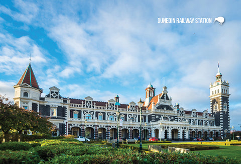 SDN483 - Dunedin Railway Station - Small Postcard - Postcards NZ Ltd
