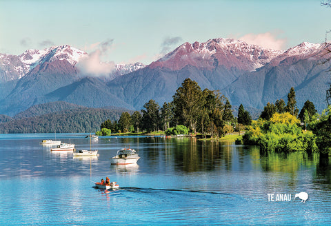 SFI36 - Te Anau & Murchison  Mountains - Small Postcard - Postcards NZ Ltd
