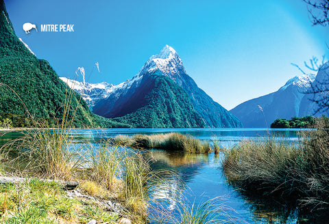 SFI45 - Mitre Peak, Milford Sound - Small Postcard - Postcards NZ Ltd